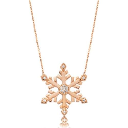 Tevuli 925 Sterling Silver Snowflake Lady Necklace