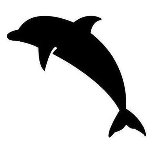 Dolphin Vinyl Die Cut Window Laptop Decal Sticker Car Sticker Two Size And 20 Colours