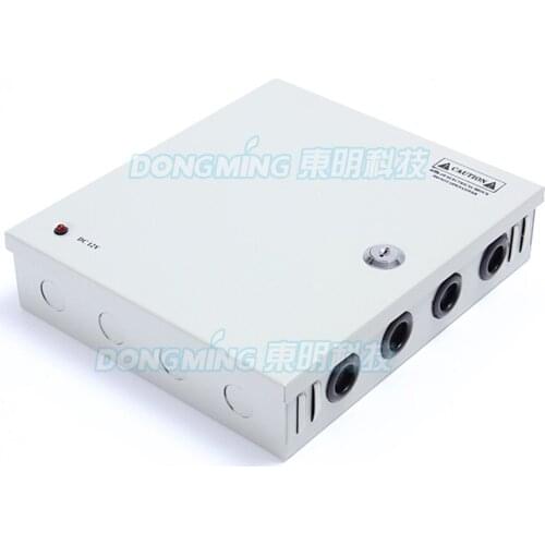 Waterproof 5a power supply 9channel output dc switching led driver box, transformer box 12v 60w