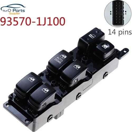 High Quality! 14 PinsPower Window Switch For Hyundai i20 93570-1J100 935701J100 car accessories