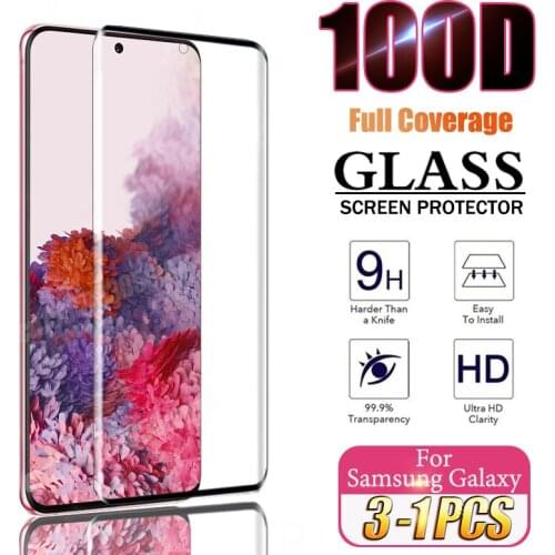 UV Tempered Glass For Samsung S21 Plus S20 Ultra Note 20 8 9 10 S10 Plus S8 S9 S20 S10e 5G S Screen Protector Full coverage