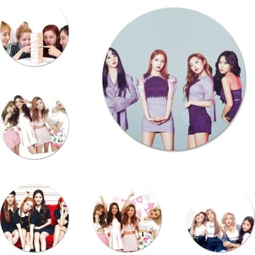 58mm MAMAMOO Kpop Girl Group Icons Pins Badge Decoration Brooches Metal Badges For Clothes Backpack Decoration