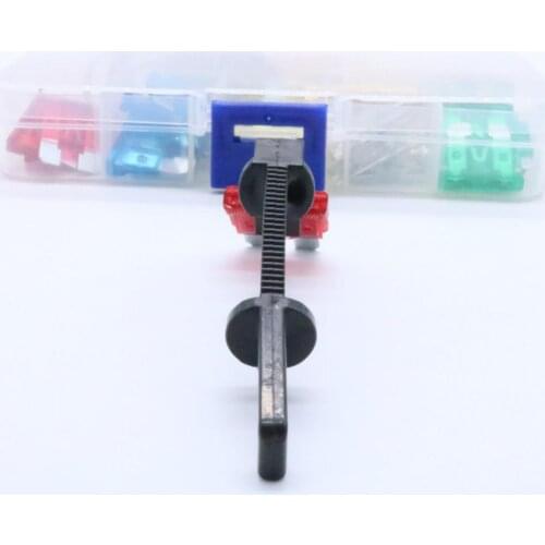 1 Set of 30 Pieces Car Boat Medium Blade Fuse 5A/10A/15A/20A/25A/30A with Test Pencil