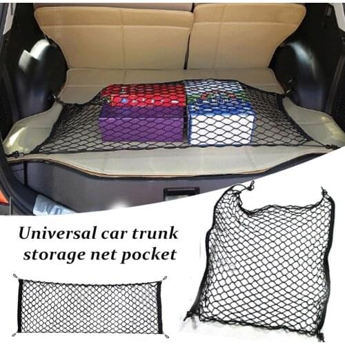 1Pc nylon car trunk storage bag net for Ford Focus 2 3 VW Passat B6 B5 B7 T4 Skoda Rapid Fabia Octavia A5 A7 Accessories