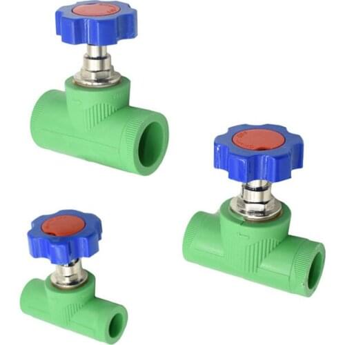 DN15 DN20 DN25 PPR water valve Garden tap straight body Irrigation stop valve tube with connectors for water 1pcs