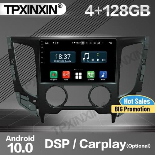 128G Carplay Car Radio 2Din Stereo Receiver Android For Mitsubishi Triton MT 2015-2017 2018 2019 2020 GPS Player Audio Head Unit
