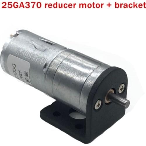 25GA370 dc gear motor + bracket full-metal gear low speed large torque motor DIY robot etc