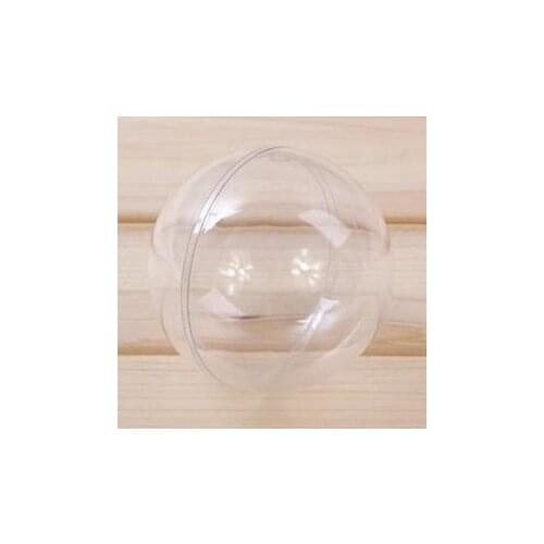 40pcs 4/5/6/9cm clear plastic sphere Candy Gift Christmas transparent balls New Years gift packaging requirements