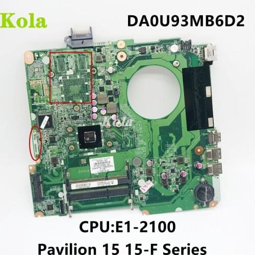 776783-501 776783-001 For HP Pavilion 15 15-F Series 15-F004DX Laptop Motherboard DA0U93MB6D2 E1-2100 CPU DDR3 100% fully Test