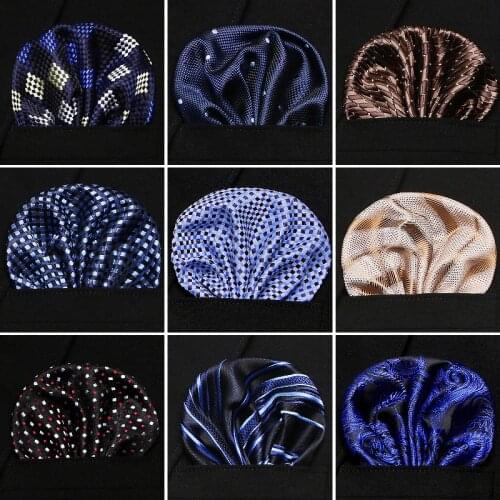 Free shipping Hankerchief Scarves Vintage Silk Hankies Mens Pocket Square Handkerchiefs Rose Flower Paisley