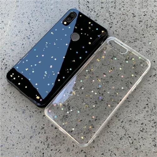 Gold Foil Stars Case For Huawei P Smart Z Plus 2019 2018 Case For Huawei Nova 3 3i 2i 3E 4E 4 5T 5 5i Pro 2 S Cover