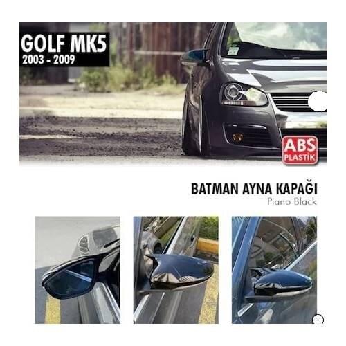 Bat Mirror Cover Piano Black For VW Golf Mk5 Abs 2003-2009 From Quality Product Full Harmony 1 Suit 2 Piece (Right and Left)