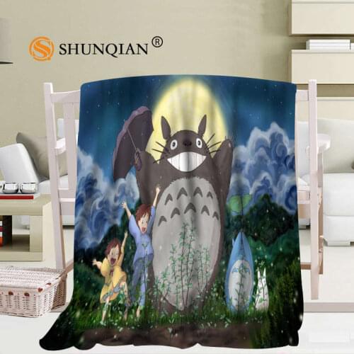 My Neighbor Totoro Blanket Soft DIY Sofa Bed Throw Blanket Kid Adult Warm Custom Blanket 56x80Inch50X60Inch40X50Inch