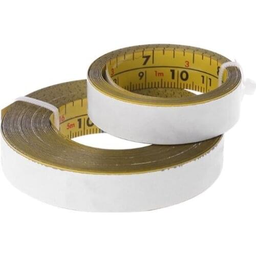 Inch & Metric Self Adhesive Tape Measure Steel Miter Saw Scale Miter Track Ruler