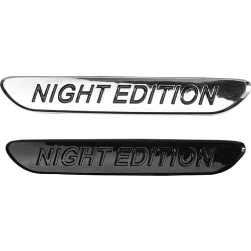 Emblem for Mercedes Benz AMG EDITION 1 Night Edition C300 C200L GLA CLA Chrome Silver black Badge Car Styling Logo stickers