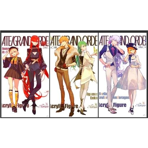 FGO Fate/Grand Order Gilgamesh Saber Merlin Acrylic Stand Display 2-side Pre desktop place adom cool new hot crreative gift