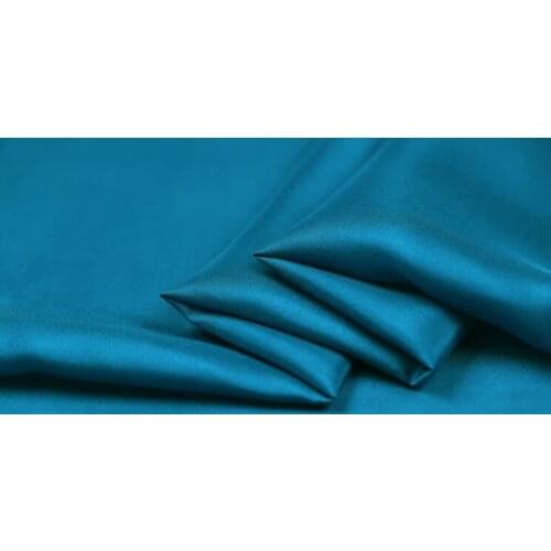 Howmay 100% pure silk fabric habotai 8m/m 114cm 45" blue color 29# habutai fabric for decor clothes lining fabric