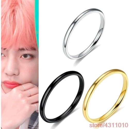 Fashion Knuckle Rings Kpop bangtan boys ring Jewelry Trendy V jin jimin finger Ring Accessories for Women Men fans jewelry