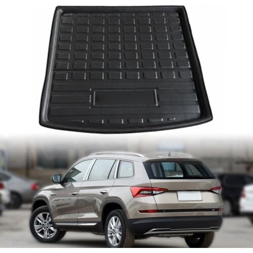 Car Cargo Liner Boot Tray Rear Trunk Cover Matt Mat Floor Carpet Kick Pad For SKODA Kodiaq 5-Seats 2017 2018 2019