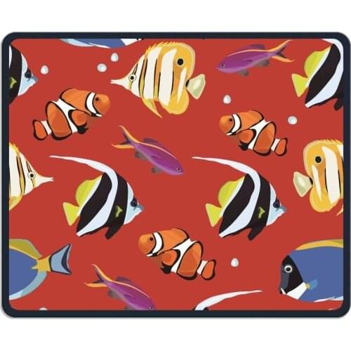Mouse Pad, Tropical Fish Cute Red Mouse Pads, Comfort Soft Non Slip Lightweight Premium-TexturedMouse Pad Mat