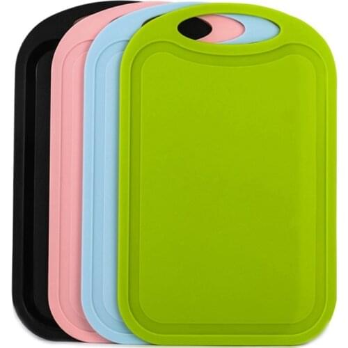 Kitchen Chopping Board with Grooved Plastic Vegetable Fruit Meat Food Cutting Board Non-slip Chopping Blocks Kitchen Accessories
