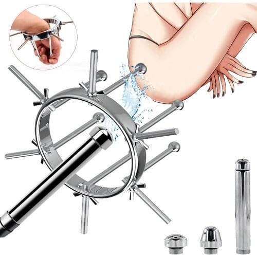 Metal Adjustable Anal Plug Extreme Anal Vaginal Dilator Vaginal Speculum Anal BDSM Toys Woman Men Enema Cleaner Expansion Device