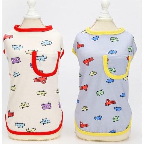 Cute Dog Clothes for Small Dogs T-Shirt Vest Summer Pet Clothing for Chihuahua York Pomeranian Pug Puppy Clothes Vest Pajamas