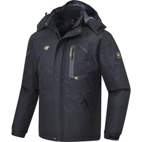 Mens Polyester Waterproof Ski Snowboard Jacket Windproof Pockets Winter Mountain Snow Coat Cycling Hunting Camping