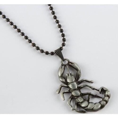 Scorpion Figured Metal Male Necklace