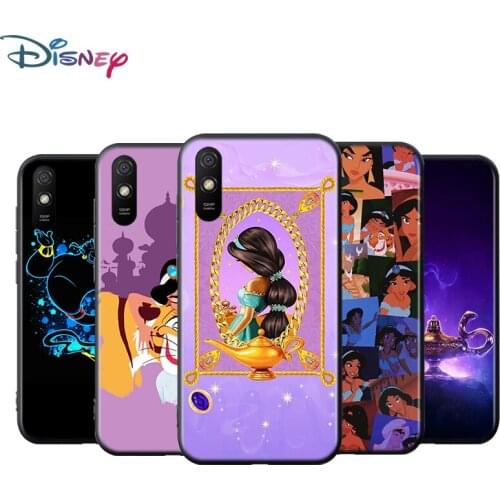 Aladdin Jasmine For Xiaomi Redmi 9T 9I 9AT 9A 9C 9 8A 8 7A 7 6A 6 5A 5 4X PRO Prime Plus Black Soft Phone Case