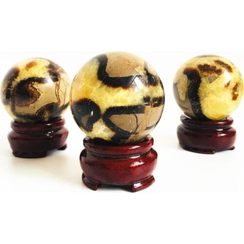 Natural Crystal gemstone septarian sphere septarium meditation healing chakra crystal Holiday gifts +base