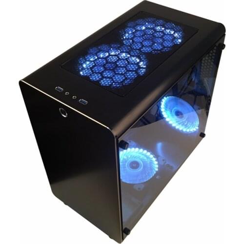 PC Gamer Case Tower Cooling Cabinet Computer Mini Empty Chassis All-aluminum ATX/MATX Motherboards Transparent Dust Proof Best
