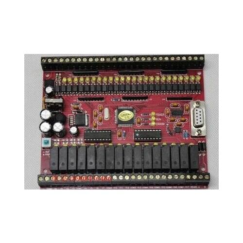 PLC industrial control board is compatible with FX1N 40MR MT connected text touch screen online monitoring stepping high speed