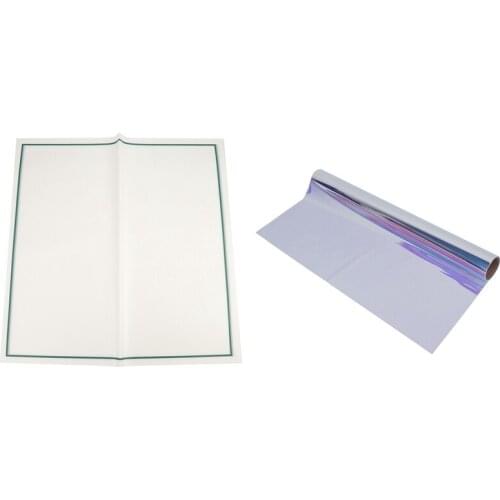 Rainbow Cello Flower Floral Wrapping Paper with 20Pcs Wrapping Paper Clear Border Flower Wrapping Paper