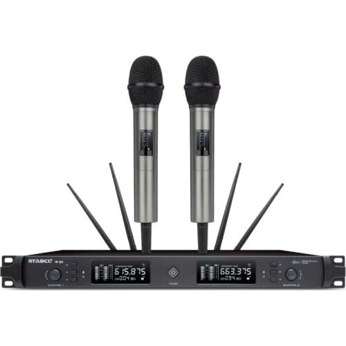 St-960 wireless microphone is equipped with the function of echo suppression reduction to reduce echo noise