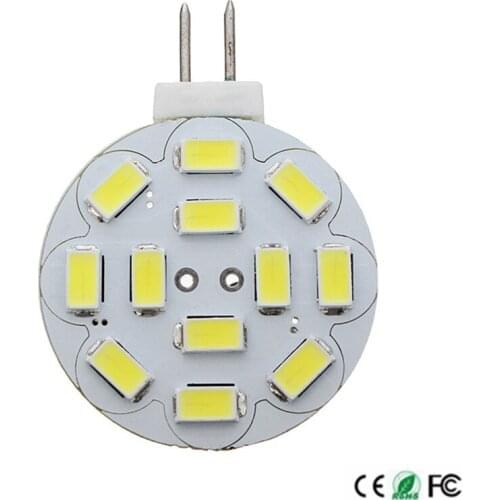 G4 LED Bulb AC/DC12V LED Bulb 6W 12 5730 SMD Warm White/Cold White LED Spotlight