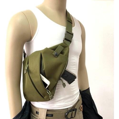 Tactical Mens Chest Bag Nylon Camouflage Sling Pack Male Travel Left /Right Shoulder Crossbody Messenger Bag Phone Key Pouch