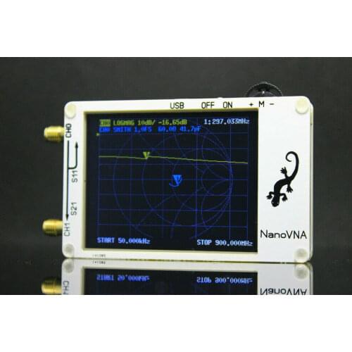 NanoVNA Vector Network analyzer 50KHz -900MHz Digital LCD display HF VHF UHF Antenna Analyzer Standing Wave + Battery