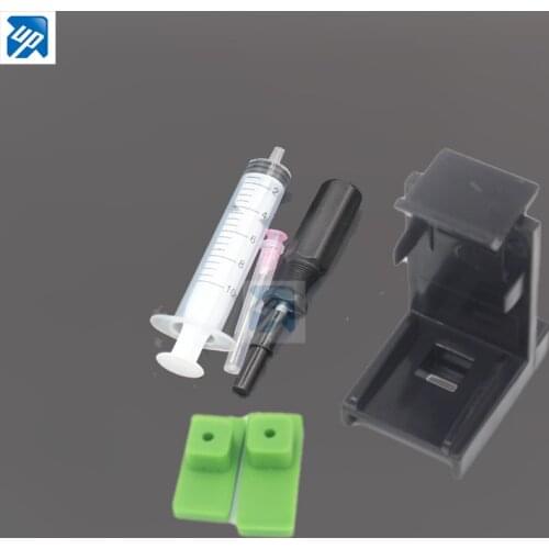 Ink Cartridge Absorption Clamp Pumping refill tool kits for HP 21,22 60 61 56 57 901 121 300 PG40 50 830 for Lexmark 26 16