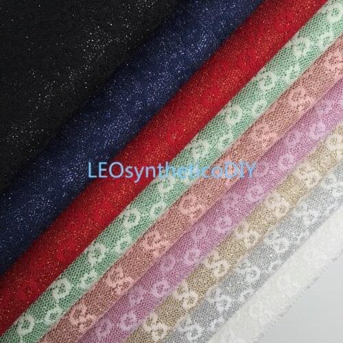 1PC 21X29CM Glitter Fabric, Lace Glitter Leather Sheets For Making Bows LEOsyntheticoDIY R247A
