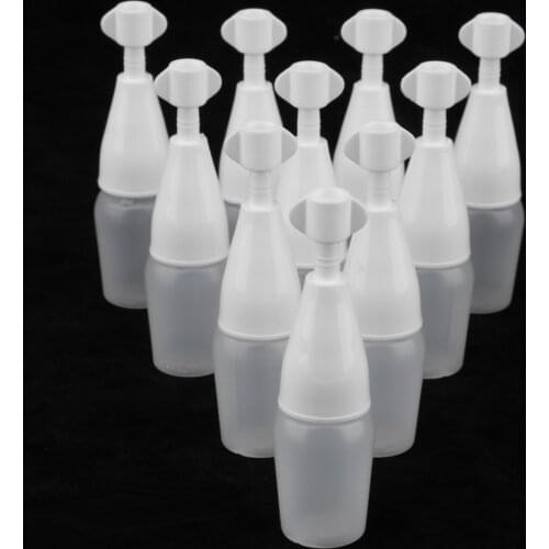 10 Small 5/10ml Travel Shampoo Cosmetic Emulsion Cream Lotion Packing Bottle