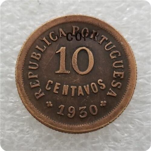 1930 PORTUGAL COIN 10 Ct. COIN COPY-replica coins medal coins collectibles