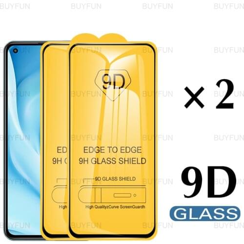 2Pcs 9D Tempered Glass For Xiaomi Mi 11 Lite 5G Front Protective Glass On For xiaomi xaomi mi 11 lite 11i screen protector glass
