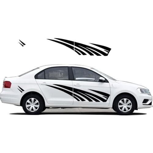 For VW for Volkswagen Jetta Car Styling Car Exterior Stickers Car Scratches Cover Sticker Creative DIY Car Body Decal PVC 2Pcs