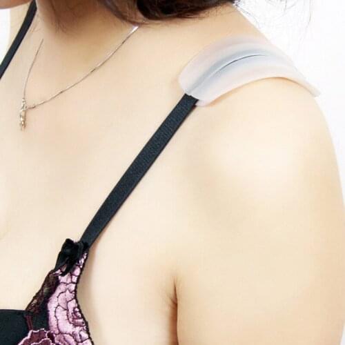 2pcs/Pair Bra Straps Non Slip Pad Silicone Soft Shoulder Holder Cushions Relief Pain Women Underwear Intimates Accessories