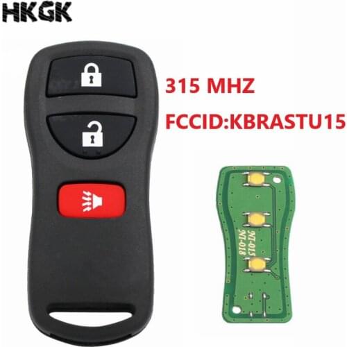 3 Buttons 315Mhz Remote key For Nissan Altima Armada Maxima Sentra 2002-2007 Car keys KBRASTU15