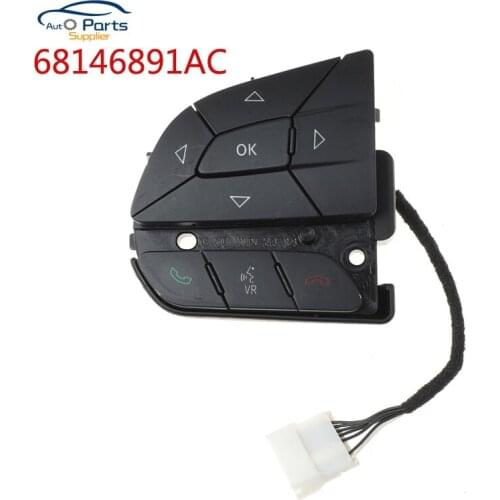 68146891AC Multifunction Steering Wheel Switch Left for Jeep Cherokee 2014-2018