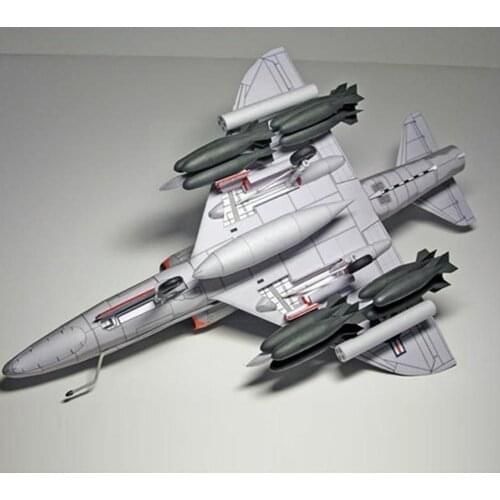American A-4 Skyhawk Attack Aircraft Paper Model DIY 1:33 Plane Model Paper Aircraft Attack E4I8