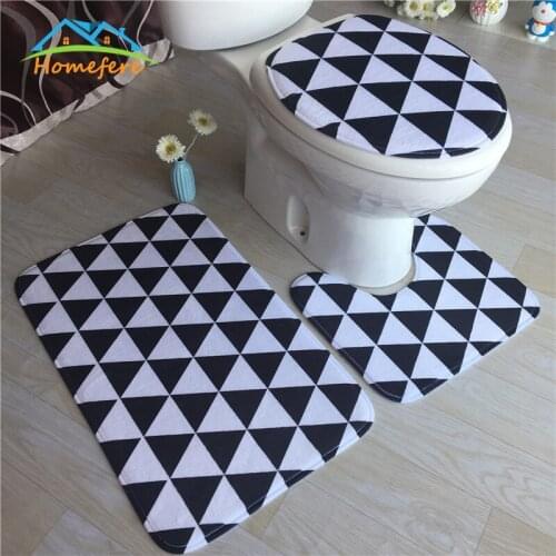 Free Shipping 3Pcs/set Bathroom Mat Set Anti-Slip Kitchen Bath Mat Carpet Bathroom Toliet Rug Washable Tapete Banheiro