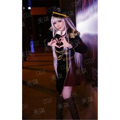 Free Shipping K Return of Kings Kushina Anna Military Uniform Dress costume